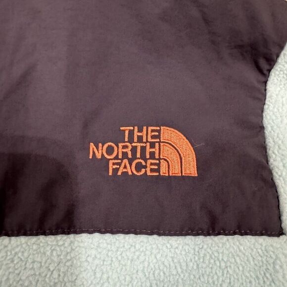 Vintage The North Face Denali Jacket Women Sm Blue Gray Polartec Zip Fleece Coat - Picture 12 of 12